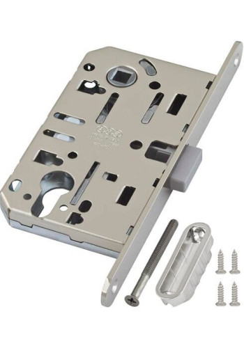 Защёлка магнитная под ключевой цилиндр AGB MEDIANA POLARIS с ответной планкой (матовый хром) B061035034+В014020534 Защёлка магнитная под ключевой цилиндр AGB MEDIANA POLARIS с ответной планкой (матовый хром) B061035034+В014020534