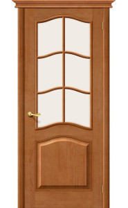 Межкомнатная дверь М7, со стеклом, цвет Светлый Лак Межкомнатная дверь М7, со стеклом, цвет Светлый Лак