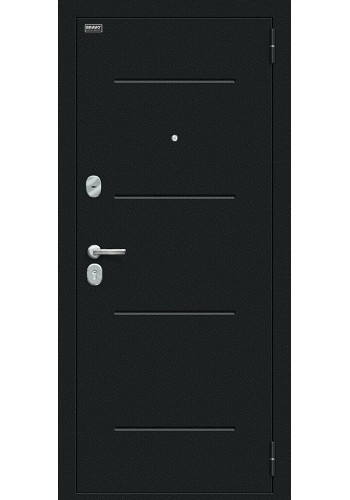 Входная дверь Лайн, цвет Букле черное/Look Art