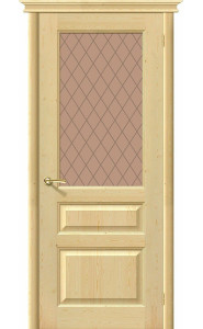 Межкомнатная дверь М5, со стеклом, цвет Без отделки Межкомнатная дверь М5, со стеклом, цвет Без отделки