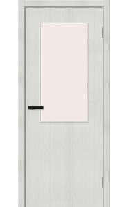 Межкомнатная дверь Браво-7, со стеклом, цвет Bianco Veralinga