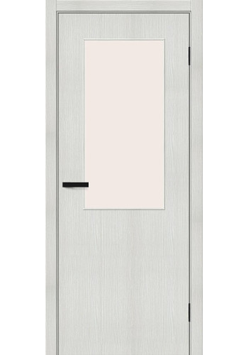 Межкомнатная дверь Браво-7, со стеклом, цвет Bianco Veralinga