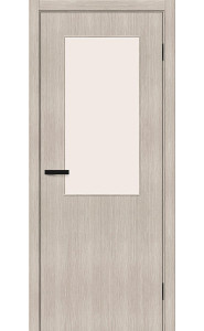 Межкомнатная дверь Браво-7, со стеклом, цвет Cappuccino Melinga